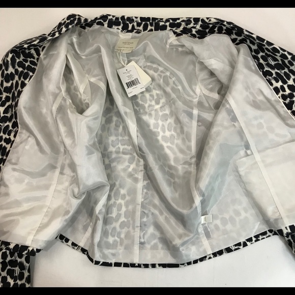 Kate Spade Silk Beverly Blazer Jacket Sz 12 - Picture 5 of 8